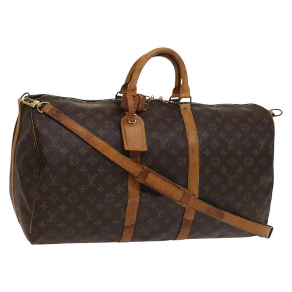 LOUIS VUITTON Monogram Keepall Bandouliere 55 Boston Bag M41414 - Picture 1 of 16